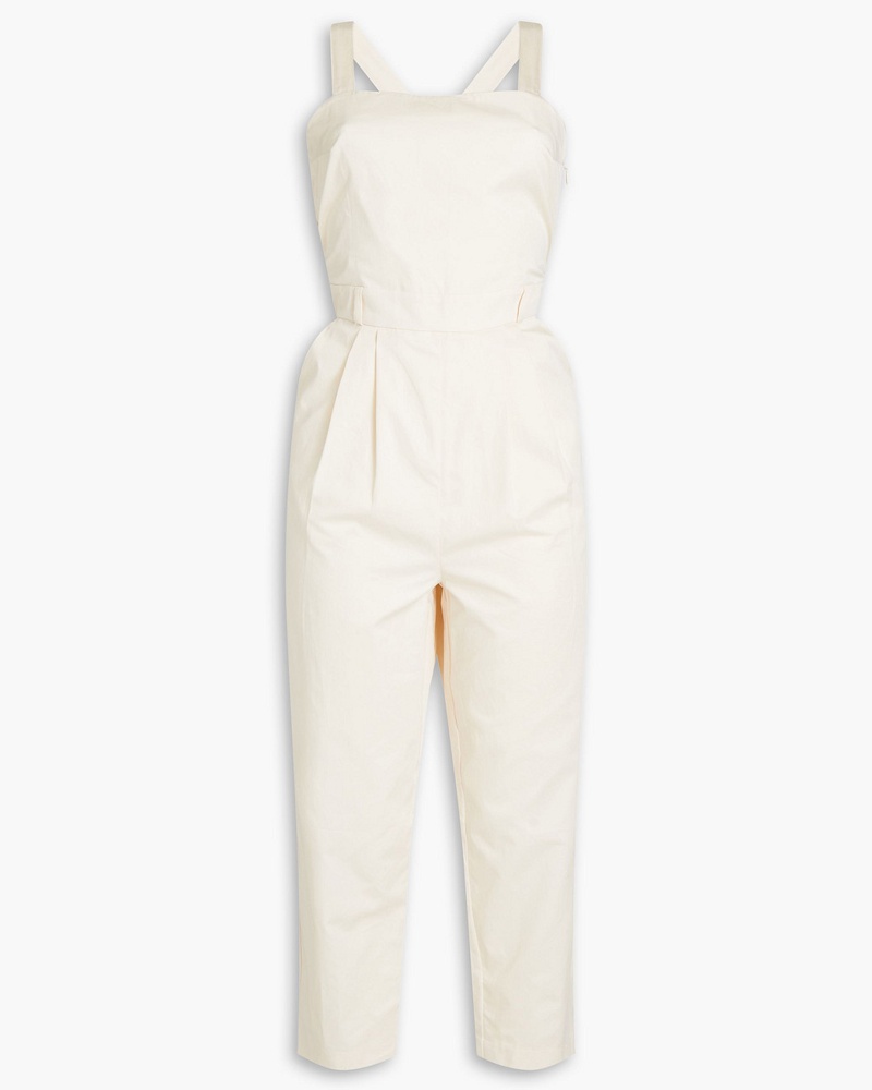 ba&sh Damen Chad Cropped Jumpsuit aus Baumwolle