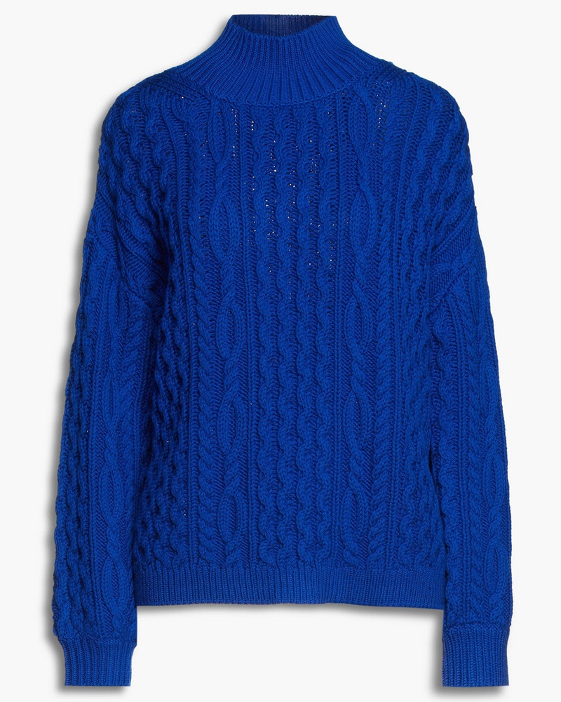 Alice + Olivia Damen Alice OliviaKenny Rollkragenpullover aus einer Wollmischung mit Zopfstrickmuster
