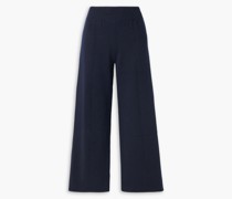 Alba Cropped Hose mit weitem Bein aus Kaschmir