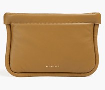 Lea wattierte Pochette aus Leder