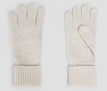 Handschuhe aus einer Kaschmirmischung mit Metallic-Effekt