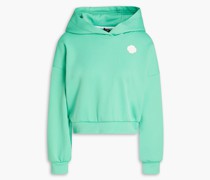 Cropped Hoodie aus Jersey