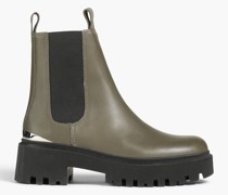 Chelsea-Boots aus Leder mit Plateausohle