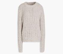 Pullover aus Bouclé und Kaschmir