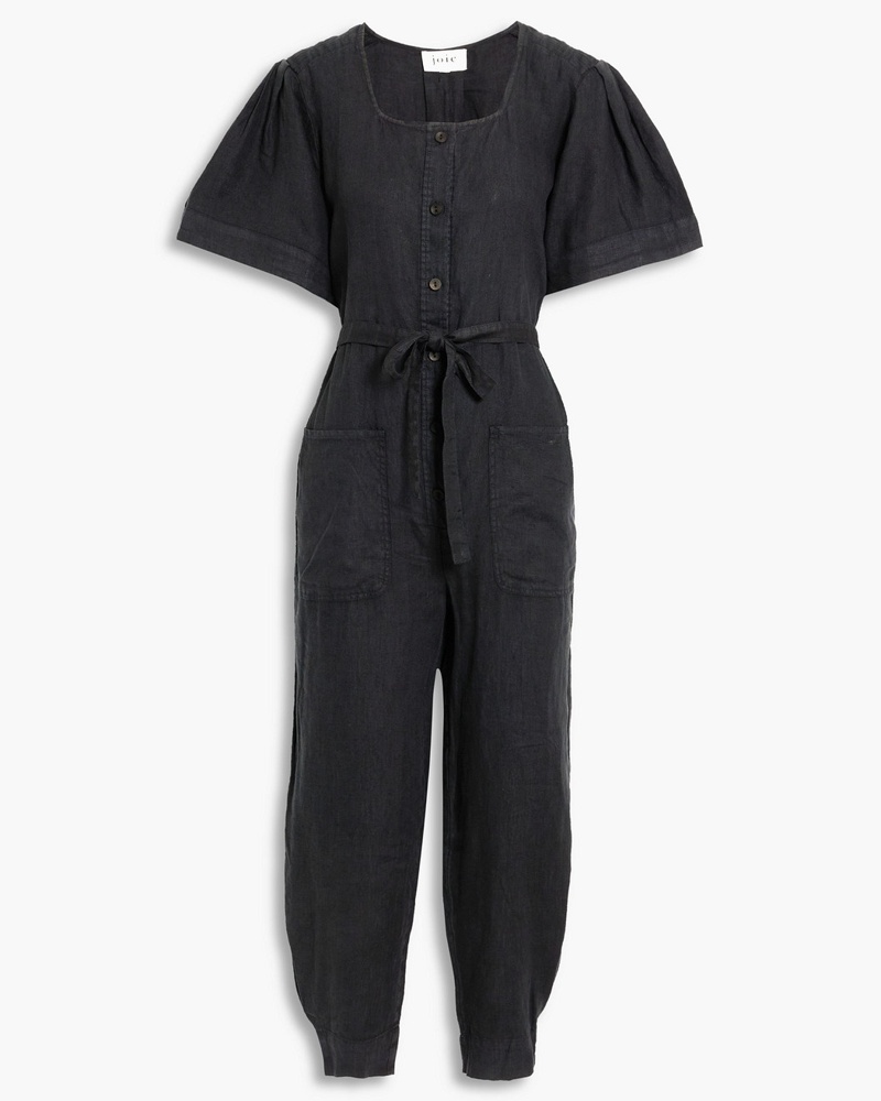 Joie Damen Viney Jumpsuit aus Leinen mit Biesen