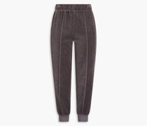 Track Pants aus Velours aus einer Baumwollmischung
