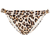 carlet tief itzende Bikini-Höchen mit Leopardenprint