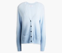 Gerippter Cardigan aus Kaschmir mit Farbverlauf