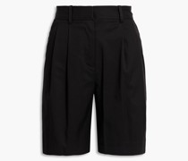 Shorts aus Twill aus einer TENCEL™-Mischung mit Falten