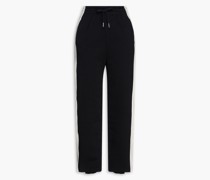 Zweifarbige Track Pant au Fleece au einer Bio-Baumwollmichung mit tickereien