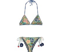 Melissa Wendbarer Triangel-bikini mit Floralem Print