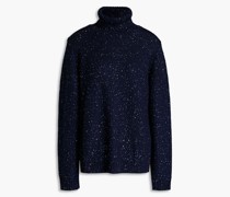 Rollkragenpullover aus Strick mit Pailletten