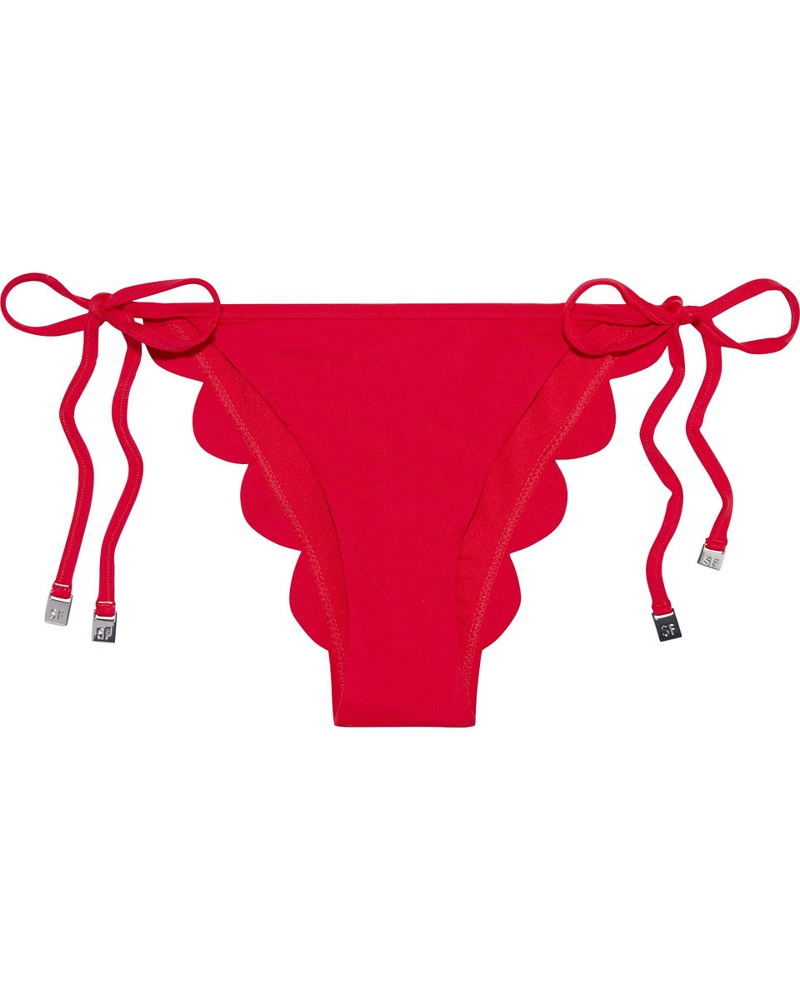 Seafolly Australia Damen Tief sitzendes Bikini-Höschen mit Muschelsaum