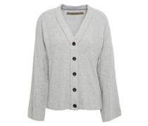 Cardigan aus Rippstrick