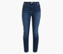 Le High Skinny hoch sitzende Skinny Jeans inausgewaschener Optik 23
