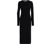 Midikeid aus Stretch-Strick mit Cut-outs