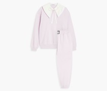 Set aus Sweatshirt und Track Pants aus Fleece aus einer Baumwollmischung XL
