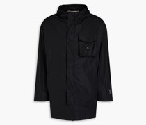 Kapuzenjacke au hell mit Print und Logoapplikation