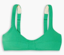 Bikini-Oberteil aus Stretch-Crêpe