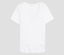 Mehrlagiges T-Shirt aus Jersey und Mesh