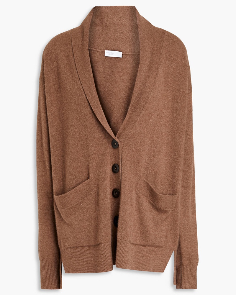 Rosetta Getty Damen Cardigan aus meliertem Kaschmir