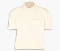 Getrickter Rollkragenpullover