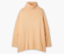 Oversized-Rollkragenpullover aus Bio-Kaschmir S
