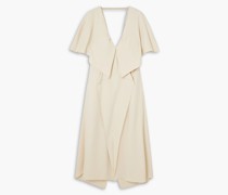 Dolen drapiertes Midikleid aus Crêpe
