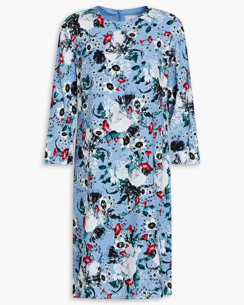 Erdem Damen Minikleid aus Webstoff mit floralem Print