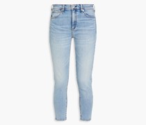 Cate halbhohe Cropped Skinny Jeans inDistressed-Optik 27