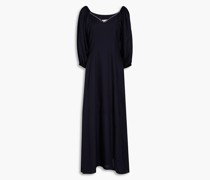 Midikleid au Baumwolle mit tickereien