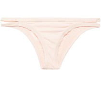 Tief sitzendes geripptes Bikini-Höschen mit Cut-outs