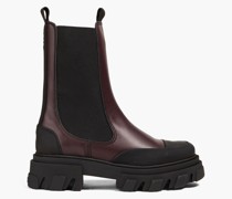 Zweifarbige Chelsea-Boots aus Leder