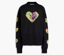 Sweatshirt aus Baumwollfrottee mit Print S