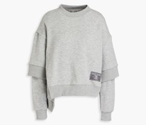 Sweatshirt aus Fleece aus einer Baumwollmischung mit Applikationen
