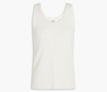 Tanktop aus einer gerippten Leinenmischung 0