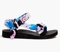 Trekky Sandalen aus Webstoff mit Paisley-Print