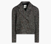 Zazie doppelreihige Jacke aus Metallic-Tweed