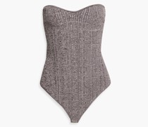 Riini elierter Body aus Rippstrick