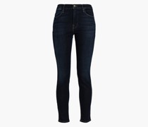 Cropped high-rise skinny jeans
