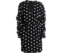 Deena inikleid aus Crêpe it Polka-Dots und Wickeleffekt