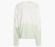 Sweatshirt aus Baumwollfrottee mit Farbverlauf