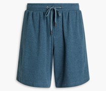 Shorts aus einer Baumwollmischung inWaffelstrick S