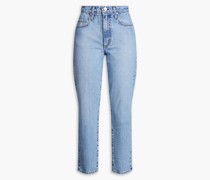 Bessette hoch sitzende Cropped Jeans mit schmalem Bein 27