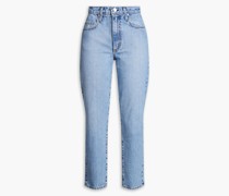 Bessette hoch sitzende Cropped Jeans mit schmalem Bein 24