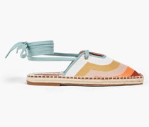 Espadrilles aus Jacquard-Strick