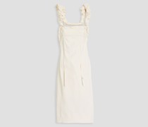 Crema Kleid aus Baumwoll-Piqué mit Twist-Detail