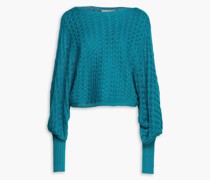 Pullover aus Baumwolle inPointelle-Strick L