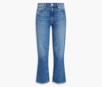 Colette hoch sitzende Cropped Bootcut-Jeans