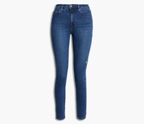 Cult hoch sitzende Skinny Jeans inDistressed-Optik